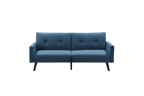 CORNER sofa rozkładana z funkcją narożnika niebieska