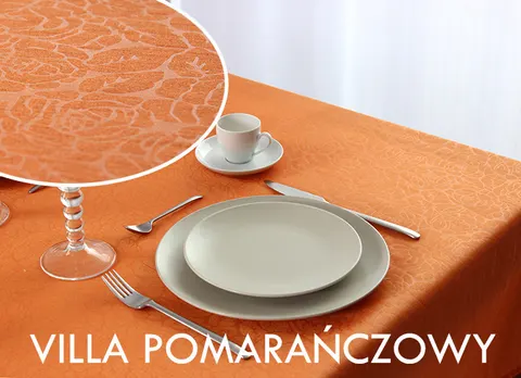Obrus - Villa 85x85 - Kwiaty Pomarańcz