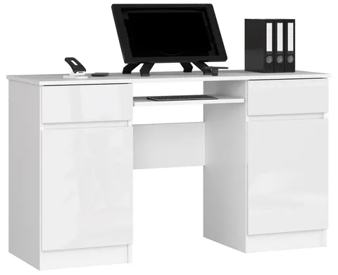 BIURKO CLP A5 2D 2SZ PK BIAŁY POŁYSK