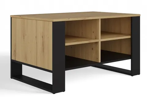 Stolik Modern 4P DĄB ARTISAN CZARNY