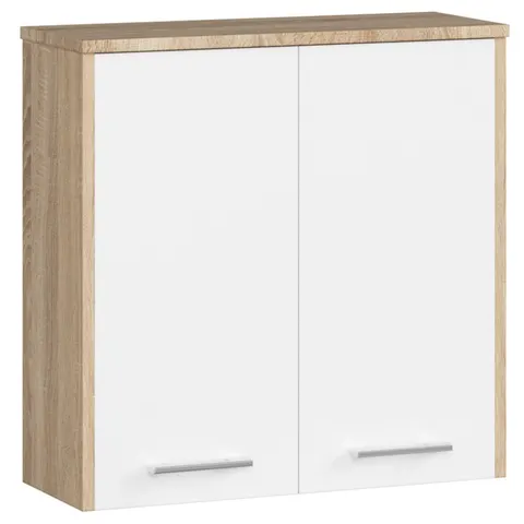 SZAFKA WISZĄCA W 60 cm FIN 2D SONOMA / BIAŁA