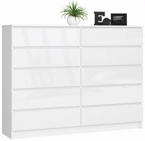 KOMODA K160 10SZ CLP PK BIAŁY POŁYSK