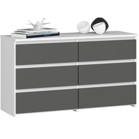 KOMODA CL100 6SZ PK BIAŁA / SZARA