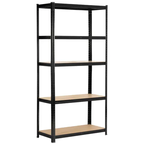 REGAŁ METALOWY 90x40x180 CZARNY