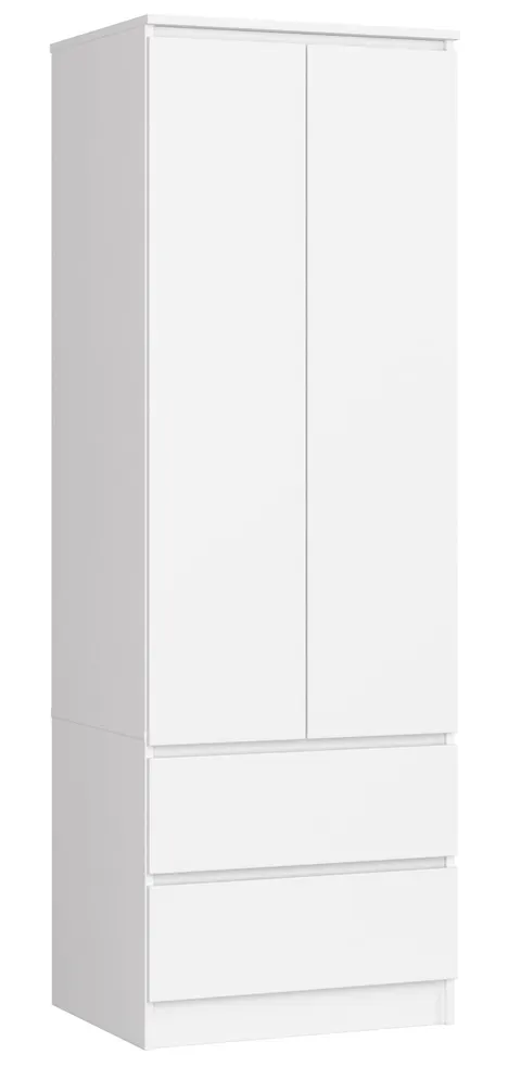 SZAFA STAR S 60 cm 2 DRZWI 2 SZUFLADY PK BIAŁA
