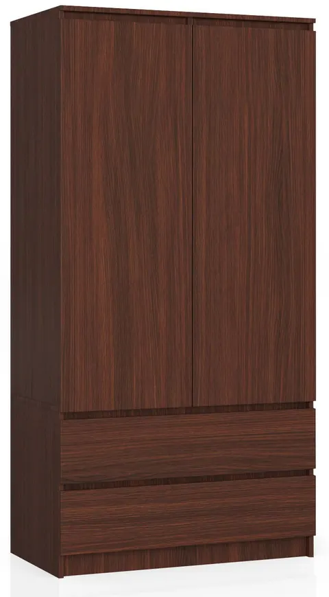 SZAFA S 90 cm 2 DRZWI 2 SZUFLADY PK WENGE