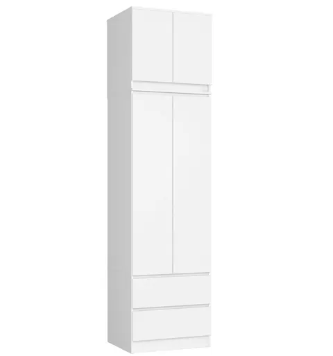 SZAFA Z NADSTAWKĄ S60 2D 2SZ CLP PK BIAŁY