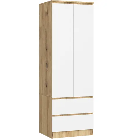 SZAFA STAR S60 2D 2SZ DĄB ARTISAN / BIAŁA
