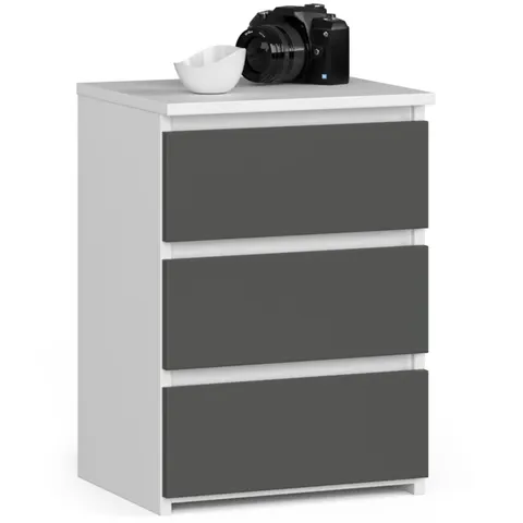 KOMODA CL3/40 PK BIAŁA / SZARA
