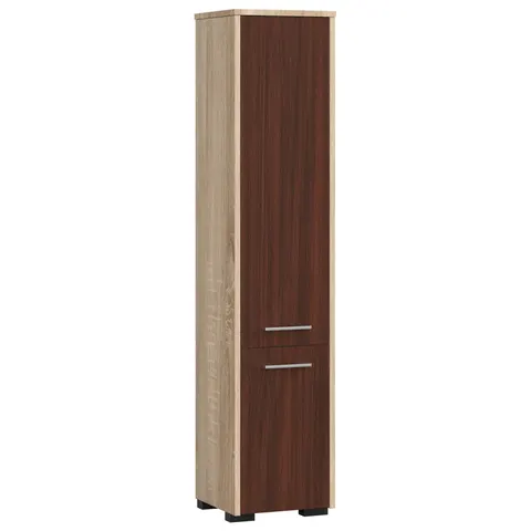 REGAŁ ŁAZIENKA FIN SŁUPEK 30 2D 140cm SONOMA / WENGE