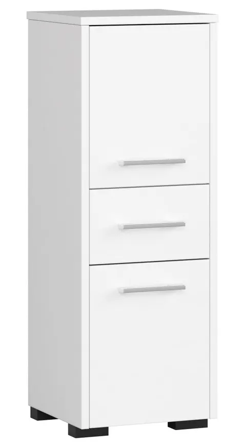 SZAFKA ŁAZIENKA FIN SŁUPEK 30 2D 1SZ 85cm PK BIAŁY