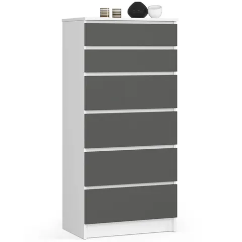 KOMODA K60 6SZ CLP PK BIAŁY / SZARY
