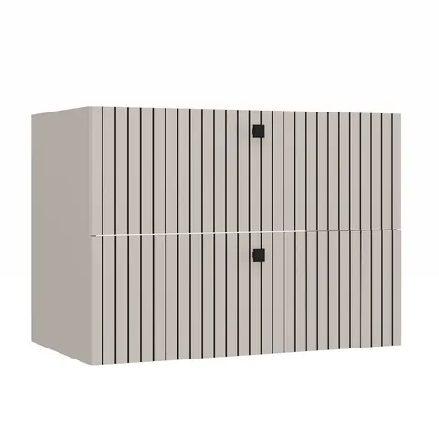 SZAFKA POD UMYWALKĘ TIGO 80 2S KASZMIR 2 SZUFLADY RYFLOWANY FRONT WISZĄCA