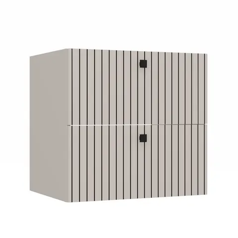 SZAFKA POD UMYWALKĘ TIGO 60 2S KASZMIR 2 SZUFLADY RYFLOWANY FRONT WISZĄCA