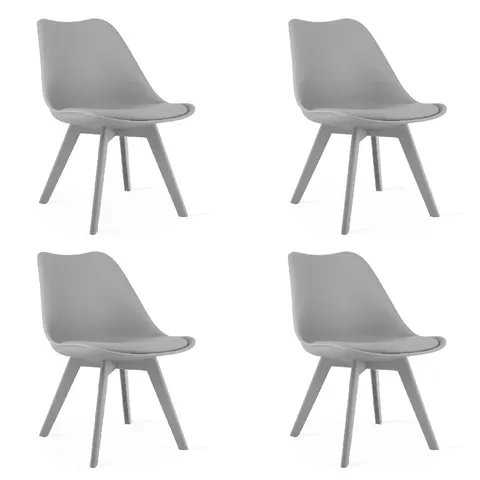 Krzesło MARK szare, nogi x 4 — 4 szt.