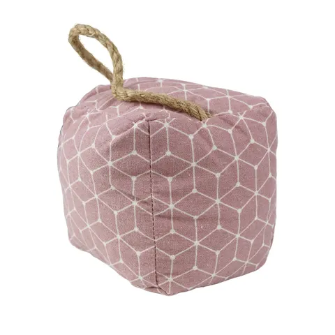 STOPER DO DRZWI CUBES&CO 16X14CM RÓŻ