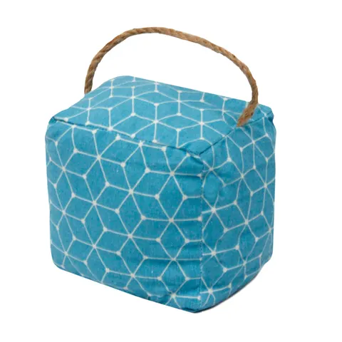 STOPER DO DRZWI CUBES&CO 16X14CM NIEBIESKI