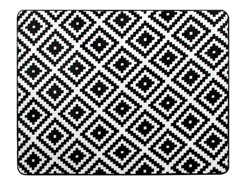 Dywan GEOMETRIC Foam 120x160 cm CZARNY - Biały
