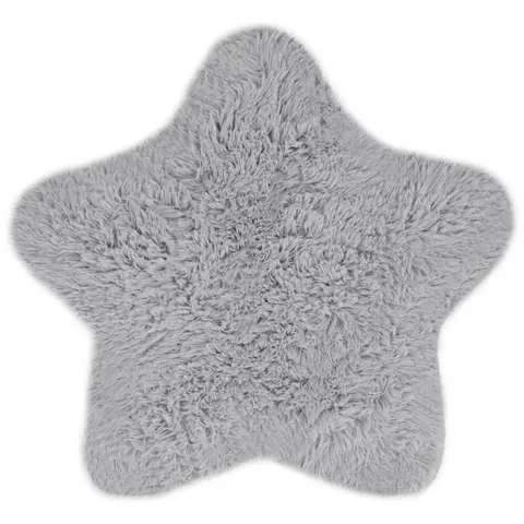 Dywanik SOFT STAR eko futro 60x60 cm Szary
