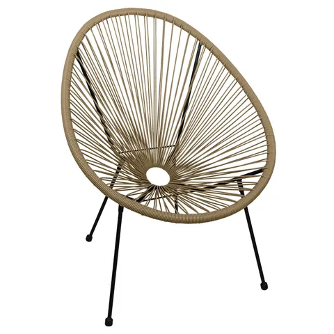 Fotel Krzesło ogrodowe ACAPULCO Beige Beż