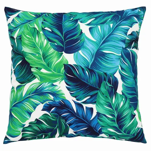 Poszewka wodoodporna Botanic Tropic 45x45 Niebiesk