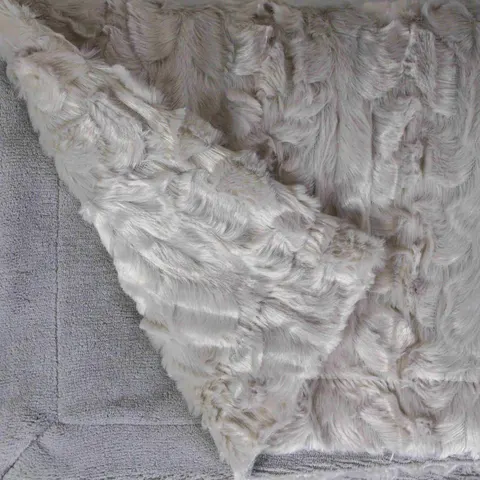 Koc / Pled ASTORIA FUTRO 130x170 cm SZARY