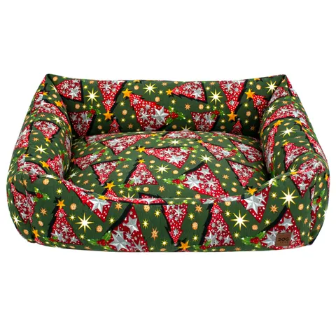 Legowisko Sofa wzór Świąteczny 70x60 cm Choinki