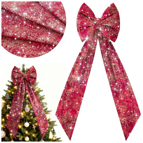 Kokarda Deco Infinity Glam Bow XXL 48x45x150 Czer.