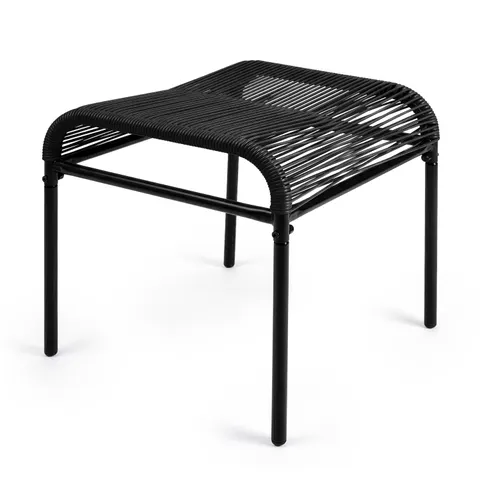 Podnóżek mebel Acapulco 42x40x40 cm black CZARNY