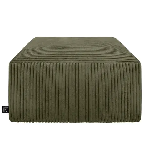PUF CHILL SPOT velvet Stripes 45x45x25 Oliwkowy