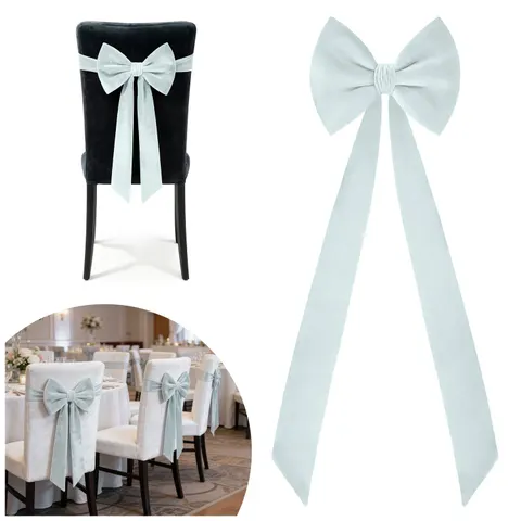 Kokarda Deco Velvet na krzesło 33x27x110 Mięta