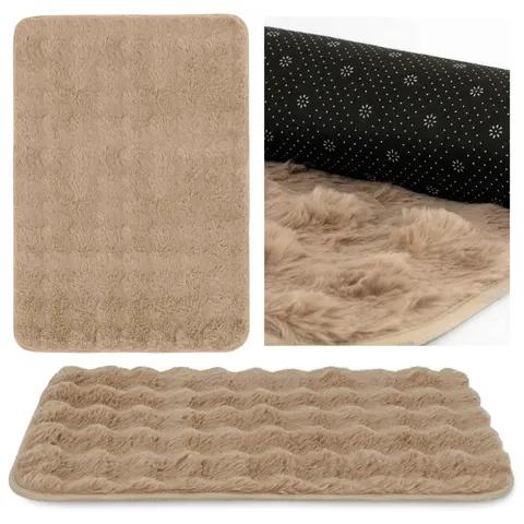 Mata Maison Fluff eco rabbit fur 70x100 cm Beż