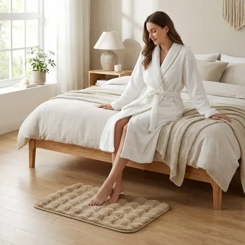 Mata Maison Fluff eco rabbit fur 50x70 cm Beż