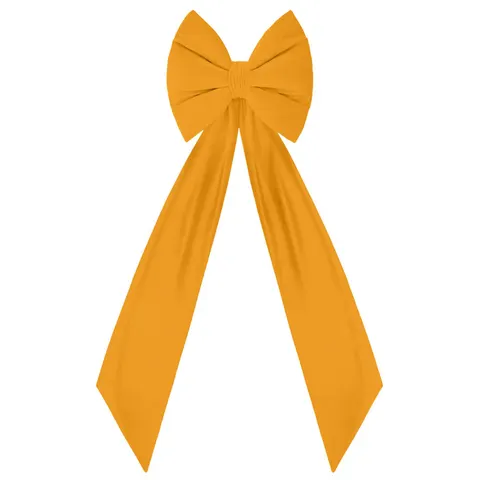 Kokarda Deco Glam Bow XXL 48x45x150 Żółta