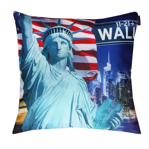 Poszewka Travel 40x40 New York / Statua wolności