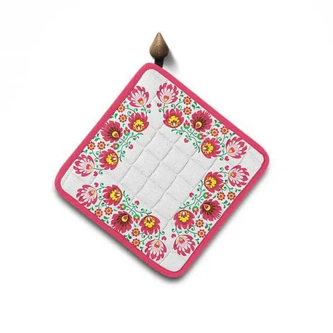 Podkładka Kuchenna - Folk 20x20 Łowicki Czerwony