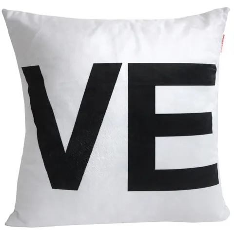 Poszewka Amour LOVE 40x40 "VE" kolor biały