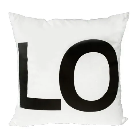 Poszewka Amour LOVE 40x40 "LO" kolor biały