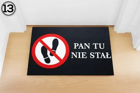 Wycieraczka Live&Laugh STOP Pan tu... 40x60 cm #13