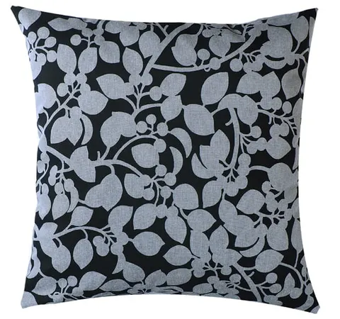 Poszewka Folium Kwiaty 45x45 Szary