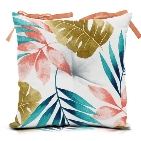 Poduszka silla Pink Leaves 40x40 cm