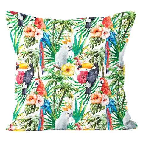 Poszewka JESS Exotic Premium 43x43cm Papugi