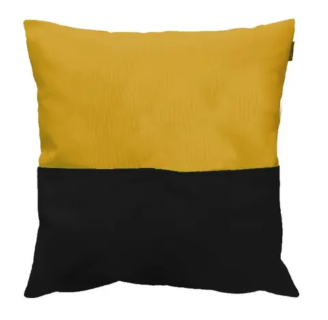 Poduszka Pilot 45x45 Bawełna Żółty / Czarny