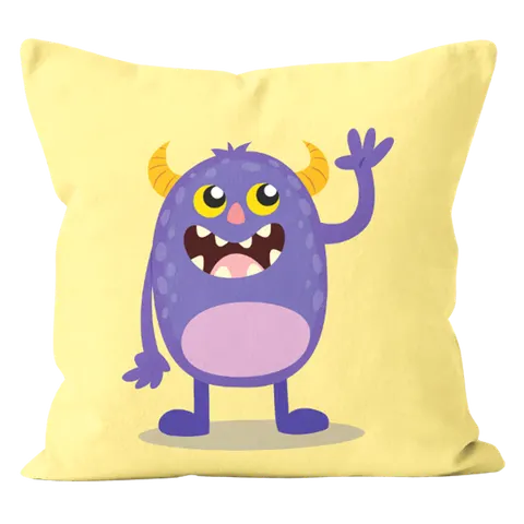Poszewka KIDS Robaczki Bawełna PREMIUM 45x45 Żółty
