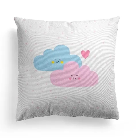 Poszewka BAWEŁNA PREMIUM Schoolmania 45x45 Chmurki