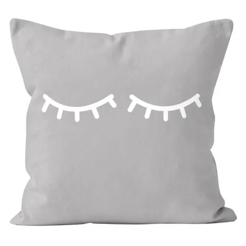 Poszewka Jess Lashes Rzęsy 40x40 cm Szary 704