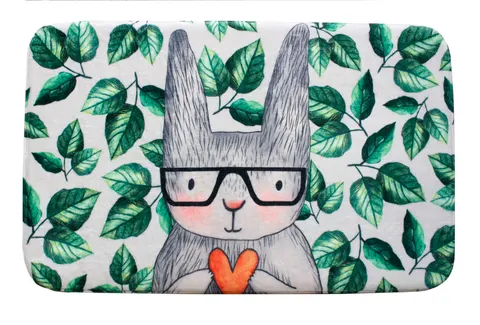 Dywanik FOAM Bunny&Me 50x80 cm ZIELONE LIŚCIE