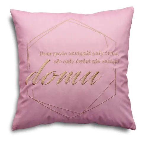 Poduszka POZYTYWNA HELSINKI VELVET 40x40 Róż