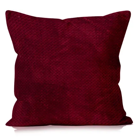 Poduszka ASTI mikroflanela żakard 40x40 Bordo