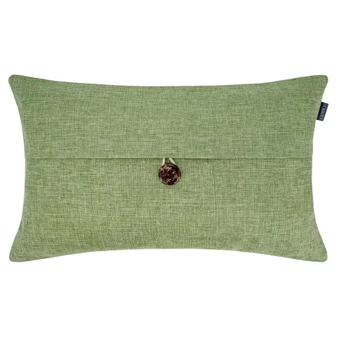 Poszewka z guzikiem VINTAGE HERMES 30X50 Zielony
